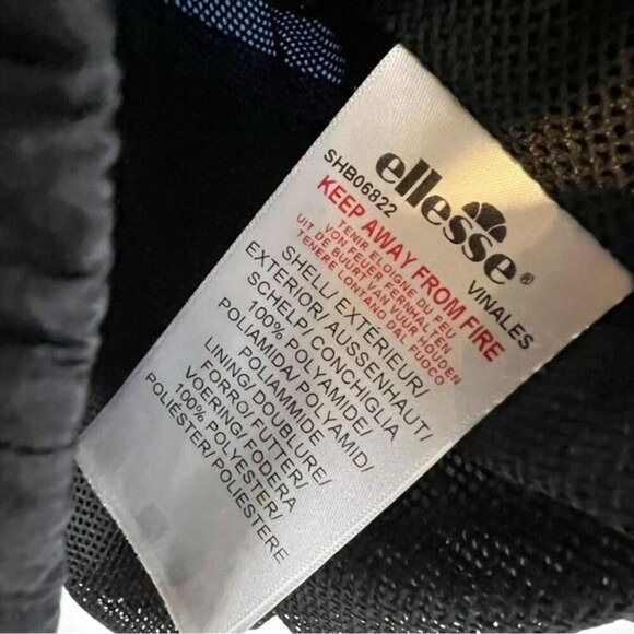 ELLESSE Vinales Shell Tip Jacket Windbreaker M Y2K 90s Lightweight Colorblock - Picture 6 of 7